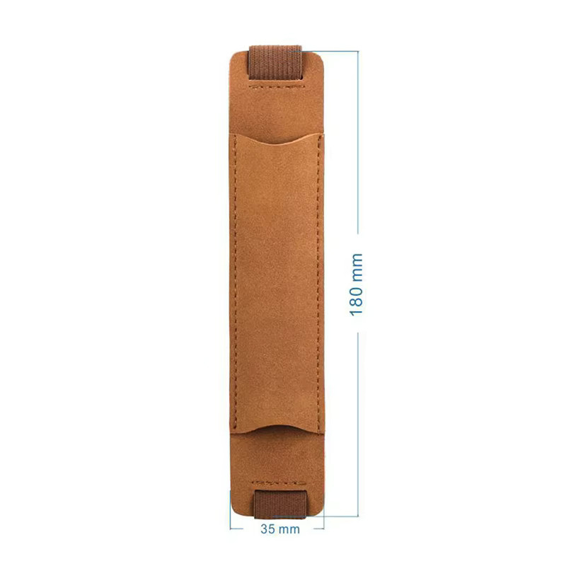 Tragbare Stiftetasche aus Kunstleder mit elastischem Band und Clip für Büro und Meetings - Bild 2