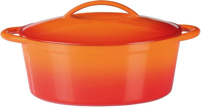 GSW Ovaler Gusseisen Bräter Orange Shadow 7,0 l, B: 33 cm, T: 25 cm - Bild 1
