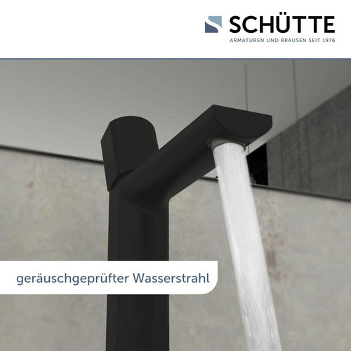 Schütte Waschtischarmatur New York Einhebelmischer mit Pop-up-Abfluss in Mattschwarz - Bild 4