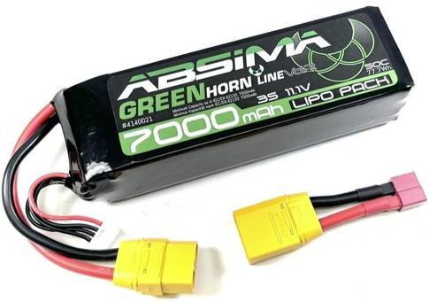 Absima Modellbau-Akkupack LiPo, 11.1V, 7000 mAh, 3 Zellen, 50 C, Stick XT90 - Bild 1