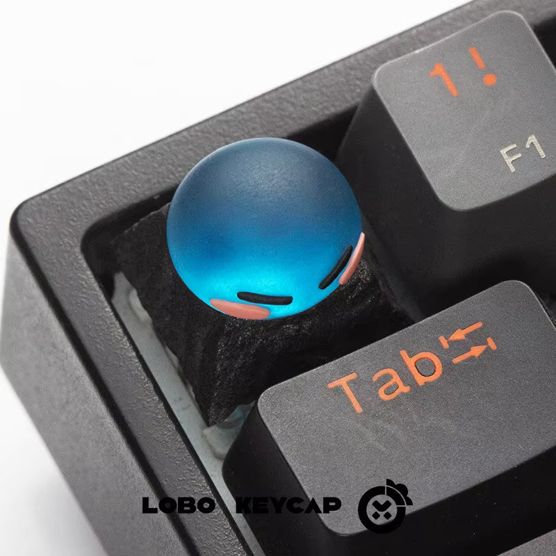 TAKARA TOMY Esc-Tastenkappen im Anime-Design Slime-Serie aus Harz in Blau - Bild 1