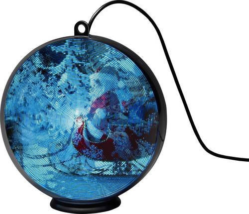 Konstsmide LED-Fensterbild Weihnachtsmann mit Schlitten in Schwarz mit Timer - Bild 1