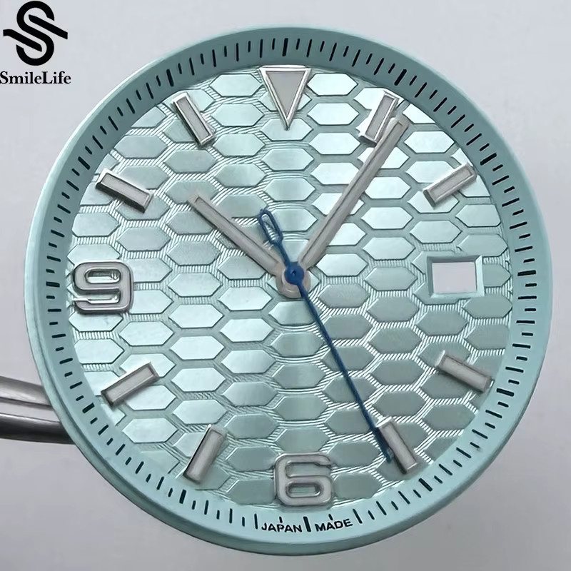 SmileLife Zifferblatt, grün leuchtend, 33,8 mm, für NH35 Automatikwerk, Uhrenzubehör - Bild 2