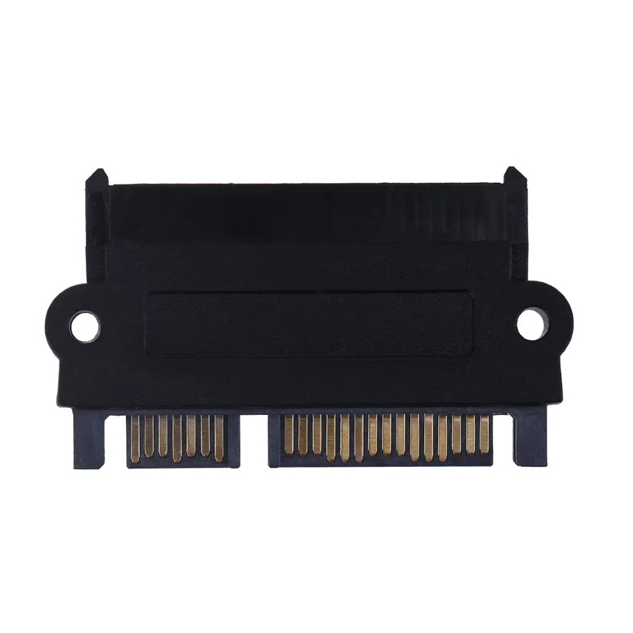 JOCESTYLE SFF 8482 SAS zu SATA 180-Grad-Winkel-Adapter in Schwarz für SAS-Festplatten und SATA 3 Adapterkarten im PC - Bild 3