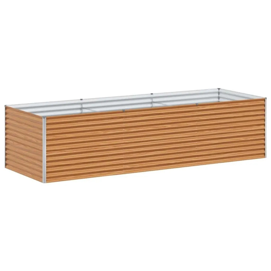 vidaXL Hochbeet aus verzinktem Stahl in Hellbraun B: 290 cm, T: 100 cm, H: 68 cm - Bild 2