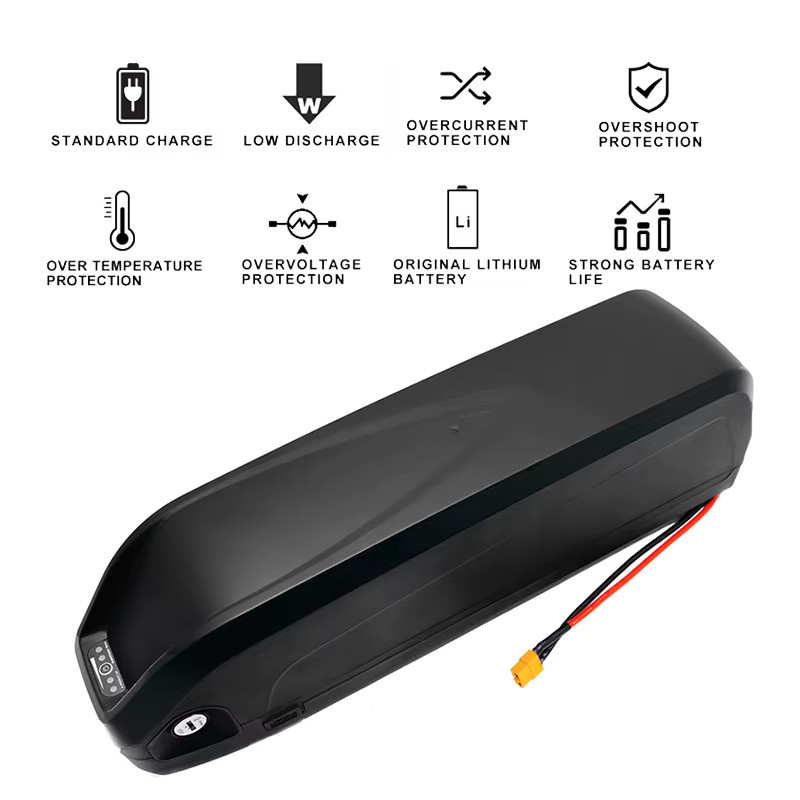 Hailong Akku Bafang Lithium-Akkupack mit integriertem 30A BMS und USB-Anschluss in Schwarz für E-Bike Umbausätze - Bild 3