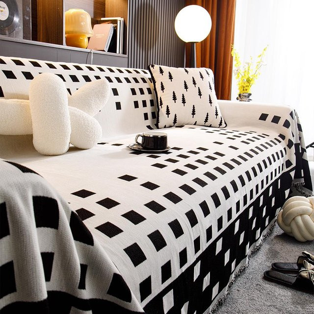 Super Six Chenille Sofa-Handtuch als waschbarer Sofaüberwurf, B/B: 180 x 130 cm - Bild 1