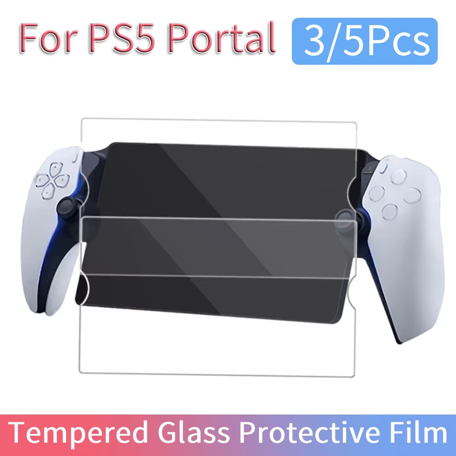 LAIMANEI Schutzfolie aus gehärtetem Glas für PlayStation 5 Portal, 3 oder 5 Stück, transparent, 9H Härte, 0,33 mm, kratzfest mit runden Kanten - Bild 2