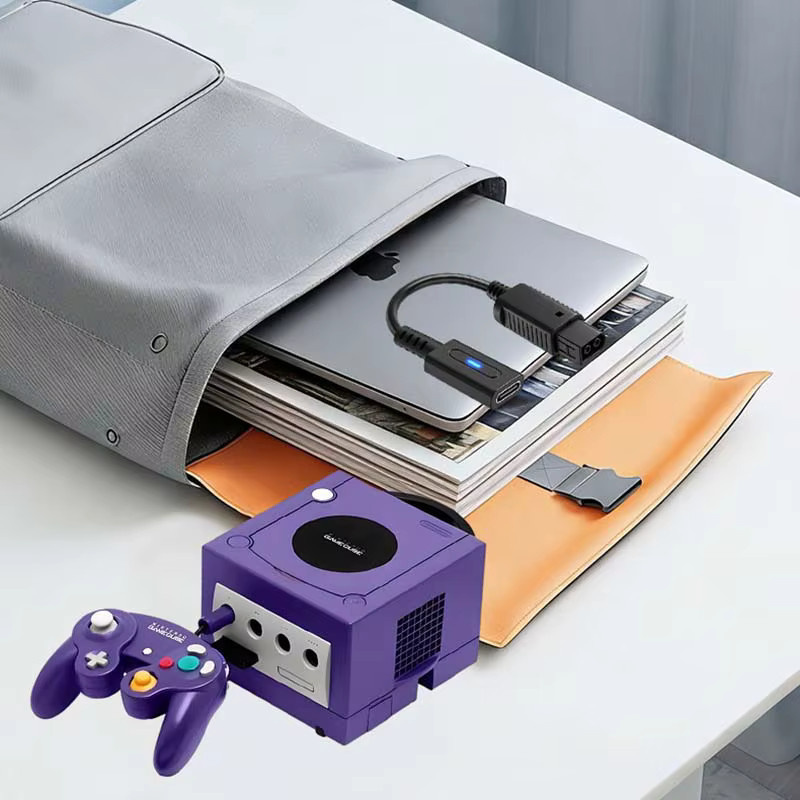 OULLX USB-C Ladekabel 45W PD für Nintendo Gamecube Konsole, Schwarz, 12 cm - Bild 5
