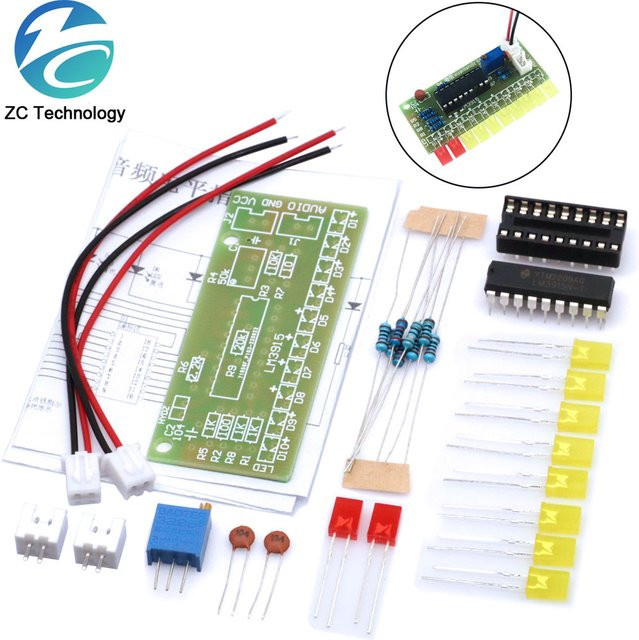 LM3915 DIY Elektronik-Kit für eine 10-stufige Audio-Pegelanzeige - Bild 1