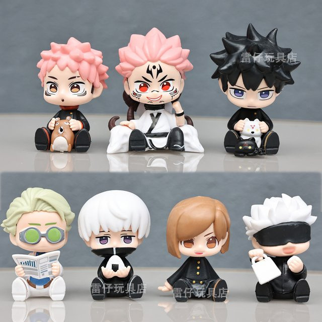 Bandai Jujutsu Kaisen Q-Version Anime-Figurenset, 7-teiliges Set - Bild 1