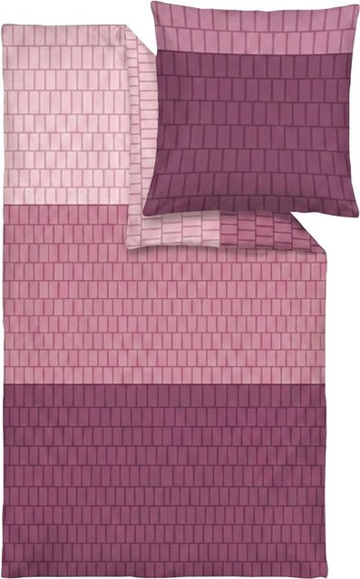 LOOKS BY WOLFGANG JOOP Mako-Satin Bettwäsche Beere, B/H: 155 x 220 cm mit Kissenbezug 80 x 80 cm - Bild 1