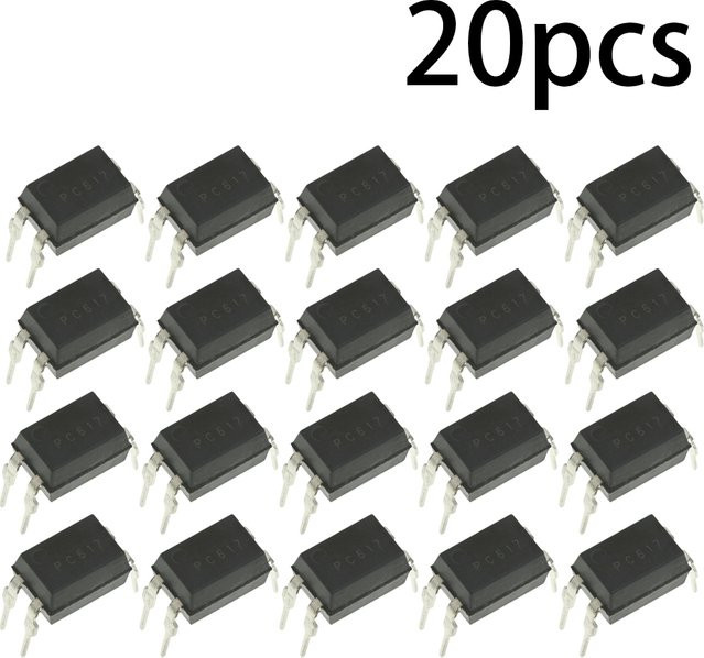 20 Stück PC817C Optokoppler DIP-8 PS817C in Schwarz - Bild 1