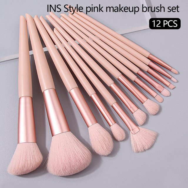 KOSSHOW Make-up Pinsel Set, 12 Stück, Pink, Unisex - Bild 1