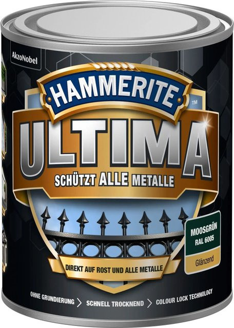 Hammerite Ultima Premium Metall-Schutzlack glänzend Moosgrün 750 ml - Bild 1
