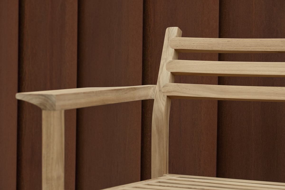 Carl Hansen & Søn Ah601 Outdoor Lounge Chair aus Teakholz in Braun - Bild 3