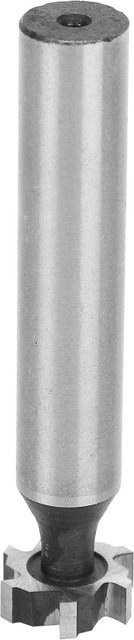 T-Nutfräser Halbrundnut aus HSS Schnellarbeitsstahl mit Zylinderschaft in Silber, Durchmesser: 4 mm, Länge: 13 mm, Höhe: 10 mm - Bild 1