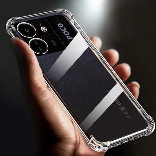 Transparente TPU-Handyhülle mit Airbag-Schutz für Xiaomi Redmi Poco C65 4G 5G - Bild 1