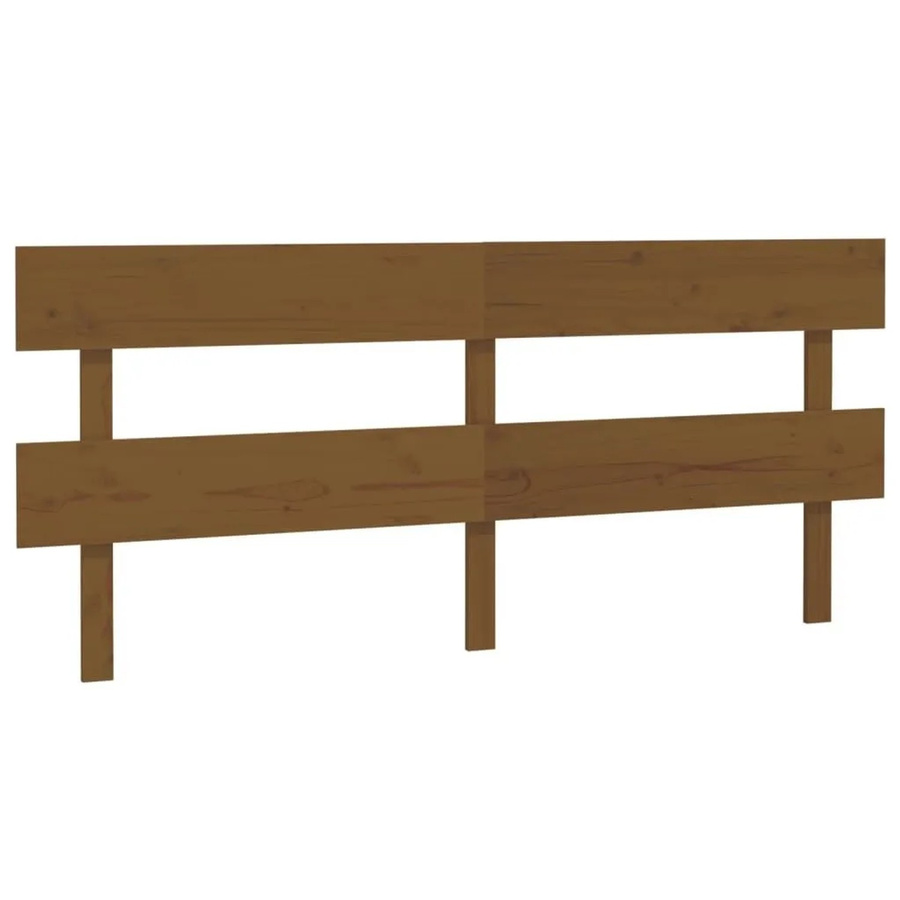 vidaXL Kopfteil aus Massivholz Kiefer in Honigbraun, B/T/H: 184 x 3 x 81 cm - Bild 2