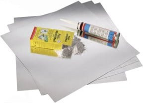 Magnetoplan Magnetowand für Tapeten in Weiß und Grau, 20 Platten mit einer Gesamtfläche von 5 qm - Bild 1