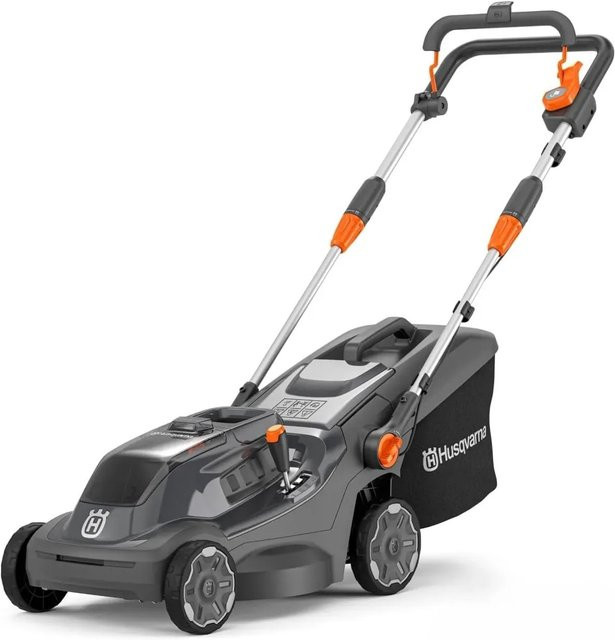 Husqvarna Akkurasenmäher Aspire LC34-P4A in Schwarz-Orange-Grau inklusive Akku, Ladegerät und Fangkorb - Bild 1