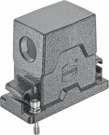 HARTING Tüllengehäuse aus Edelstahl in Grau, Artikelnummer 19 40 510 0512 19405100512 - Bild 1