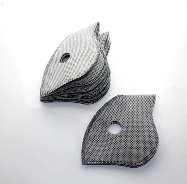 5-Schichten Aktivkohlefilter Ersatzschutz für Radfahrer Gesichtsmasken als Staubfilter gegen PM2.5 - Bild 1