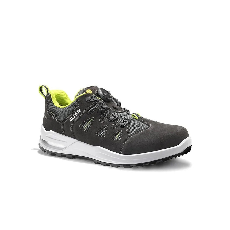 Elten Berufshalbschuh Riley XXF BOA GTX Grey Lime Low ESD O2 WR aus Veloursleder Größe 43 - Bild 2