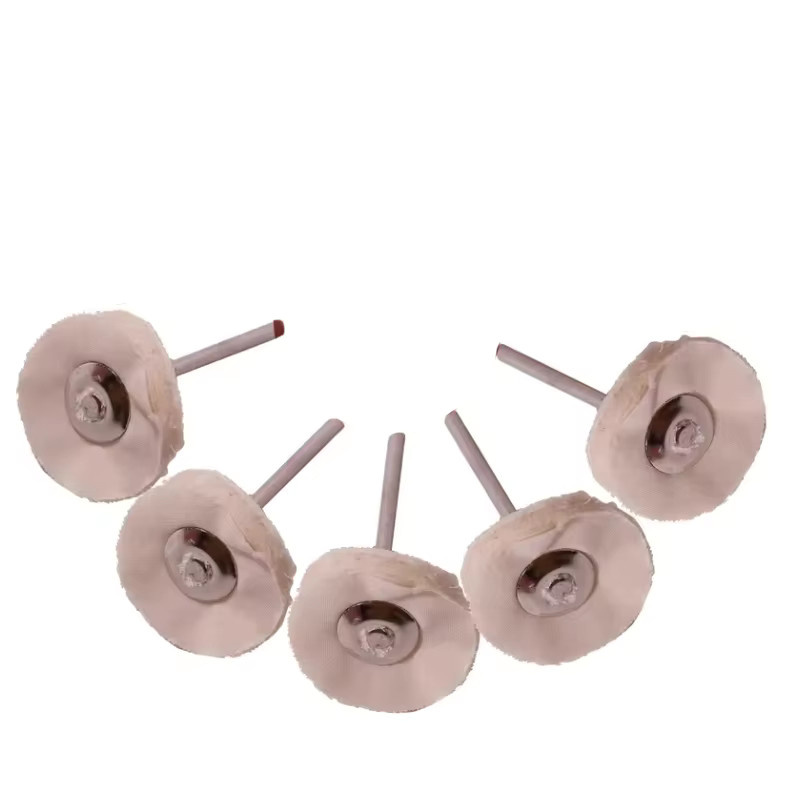Vibratite 5er-Set T-förmige Baumwoll-Polierscheiben in Weiß für Dremel, Durchmesser: 25 mm, Dicke: 3 mm - Bild 2