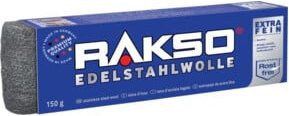 RAKSO Edelstahlwolle Extra-Fein 00 in Silber, 150 g - Bild 1