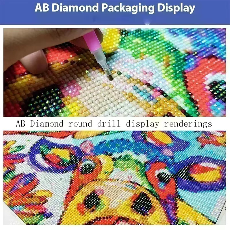 5D DIY Diamantmalerei Entspannte Oma Motiv als Kreuzstich-Strass-Stickerei in Multicolour - Bild 4