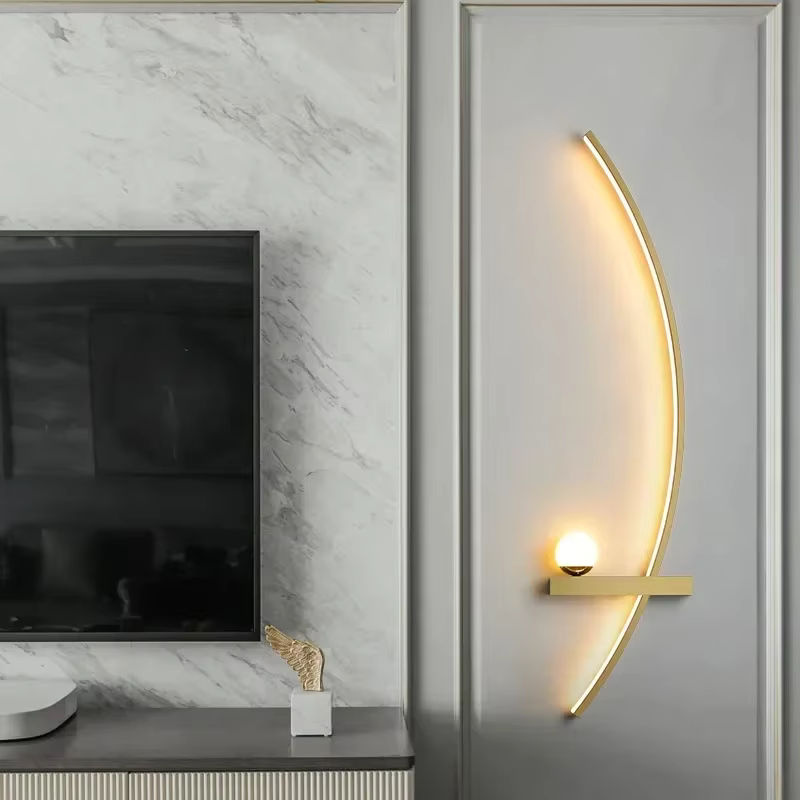 Moderne LED-Wandleuchte DAMIASMIL in Schwarz aus Metall mit warmweißem Licht für Wohnzimmer, Schlafzimmer und Treppen - Bild 2