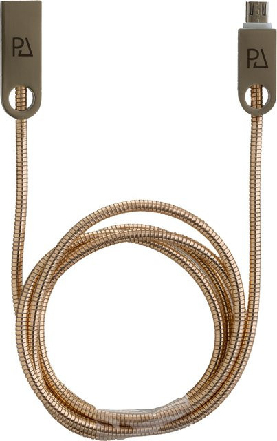 PETER JÄCKEL USB Micro-USB Datenkabel in Gold mit Sync- und Ladefunktion - Bild 1