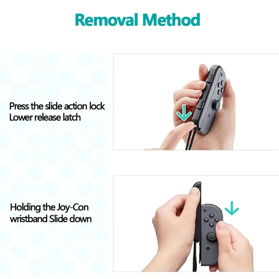 XIKCU Handgelenkschlaufe für Nintendo Switch und OLED, Gamepad Controller Zubehör, Schwarz - Bild 2