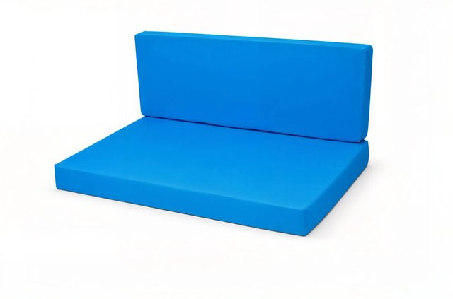Setgarden Flat Set Palettenkissen Blau mit Sitzkissen und Rückenkissen, B/T/H: 120 x 50 x 10 cm und 120 x 40 x 10 cm - Bild 1