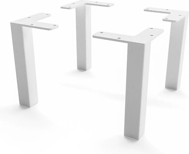 HEVVA Möbelfüße LUZERN Weiß, 4er Set, Höhe: 15 cm - Bild 1