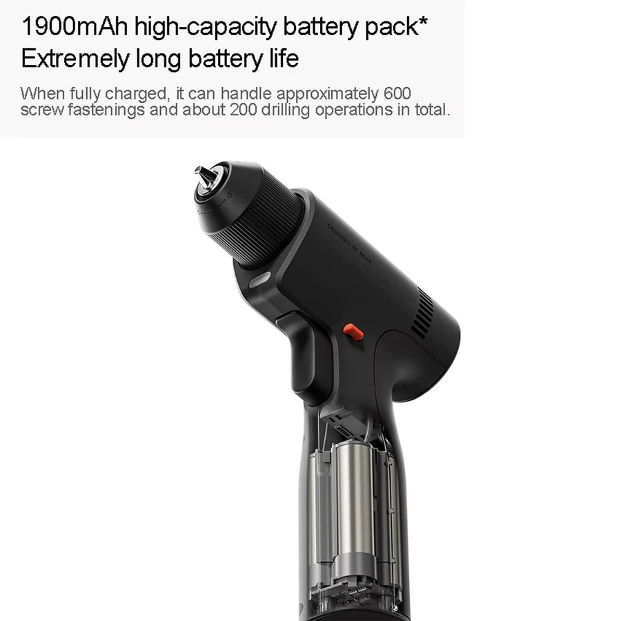 Mijia Bürstenloser Elektrobohrer 2. Generation Max in Schwarz mit 50 N·m Drehmoment und 1900 mAh Akku - Bild 3