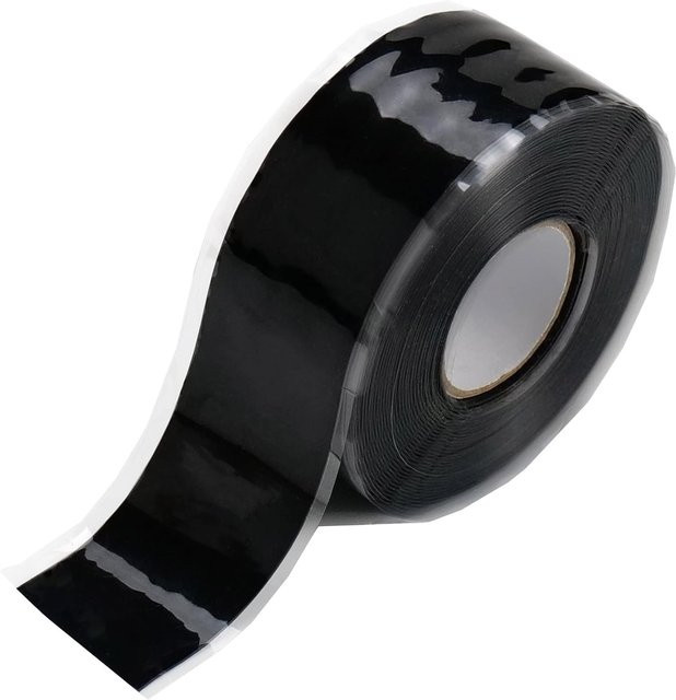 Selbstklebendes Silikon-Griffband für Fitnessgeräte und Werkzeuge in Schwarz und Grau - Bild 1