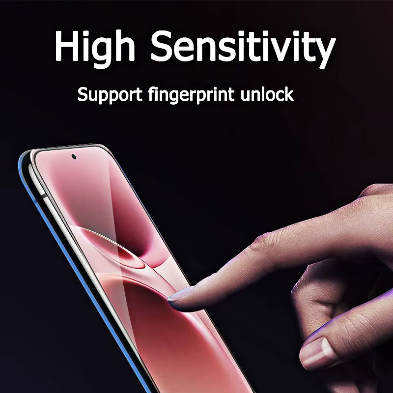 Displayschutzfolie aus gehärtetem Glas für Vivo V70, kratzfest und fingerabdruckresistent, transparente Vollabdeckung - Bild 3
