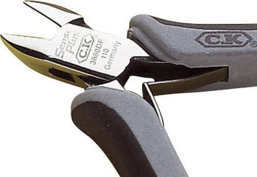 C.K Seitenschneider T3880DF 110 ESD mit Facette aus gehärtetem Edelstahl, grau, 120 mm - Bild 1