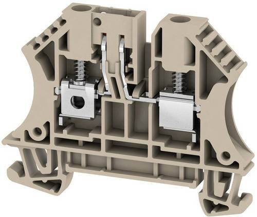 Weidmüller Reihenklemme 6mm Schraube Dunkelbeige 50 Stück - Bild 1