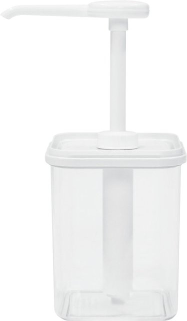 Schneider Dosierspender eckig weiß transparent, Volumen: 1 l, B/T/H: 11 x 11 x 13 cm - Bild 1