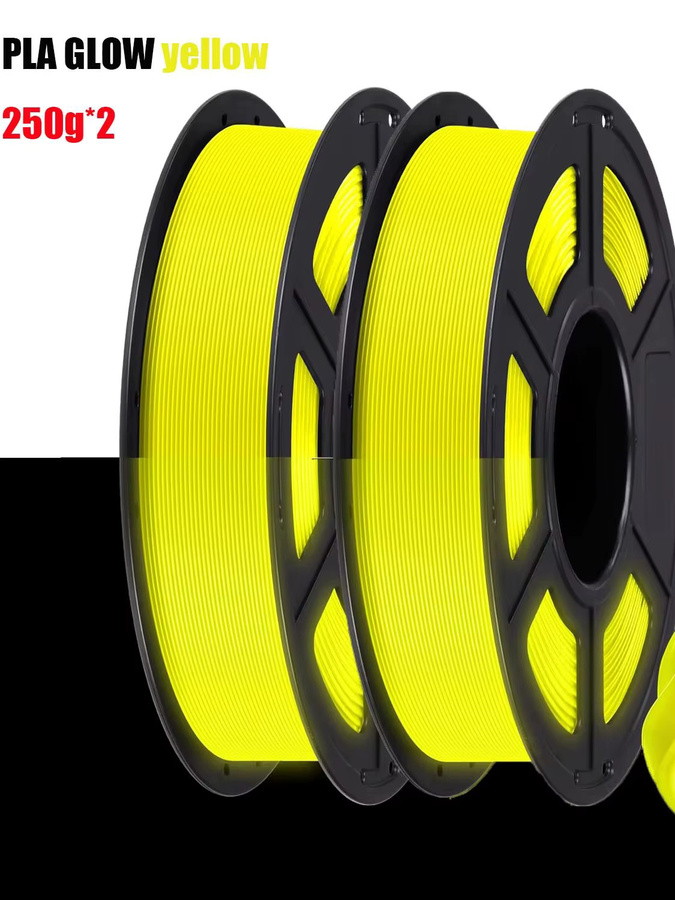 Filajoy3D PLA 3D-Drucker-Filament 1,75mm Gelb, im Dunkeln leuchtend, FDM, 500g - Bild 6