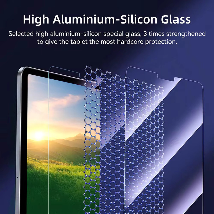 Samsung Panzerglas Schutzfolie für Galaxy Tab S7 S8 S9 S10 S11 S9 FE S10 FE+ transparent - Bild 4