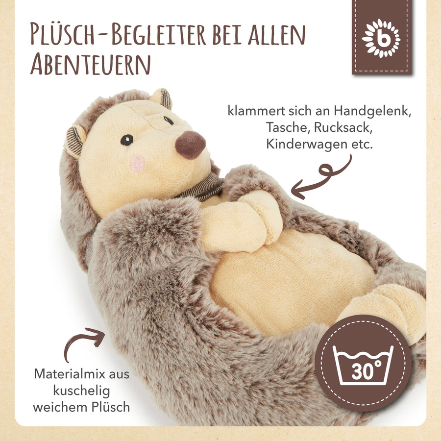 Bieco Igel Plüsch Kuscheltier, mit Magneten, ab 0 Jahren - Bild 2