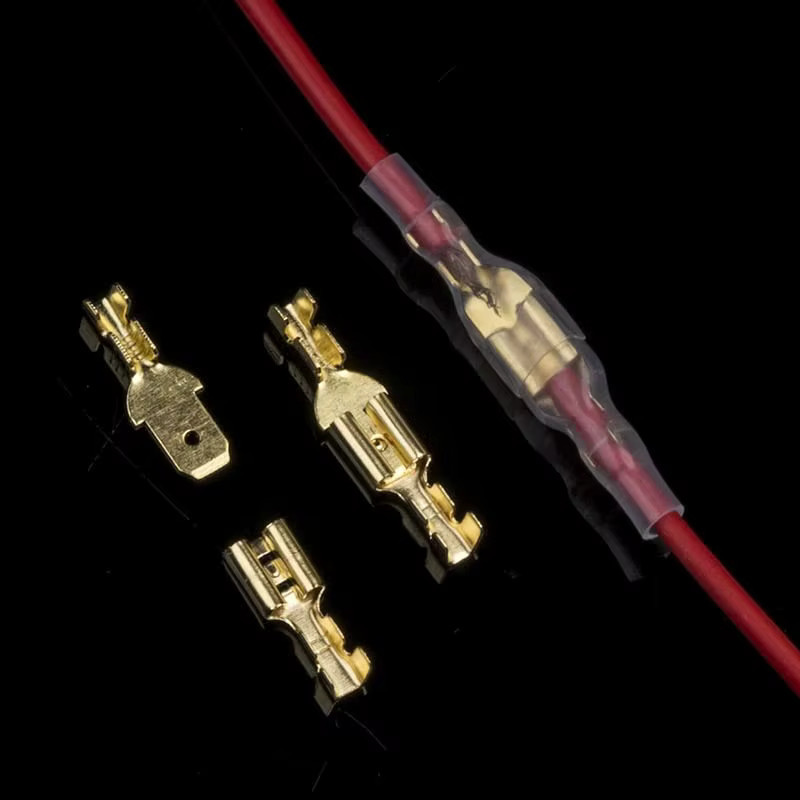 AOKIN 200 Stück Flachstecker Drahtverbinder Set mit transparenten Isolierhülsen in den Größen 2,8 mm, 4,8 mm und 6,3 mm - Bild 3