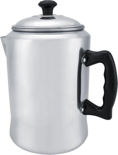 Aluminiumlegierung Kaffeemaschine und Percolator mfySpace in Weiß mit Deckel für die Herdplatte - Bild 1