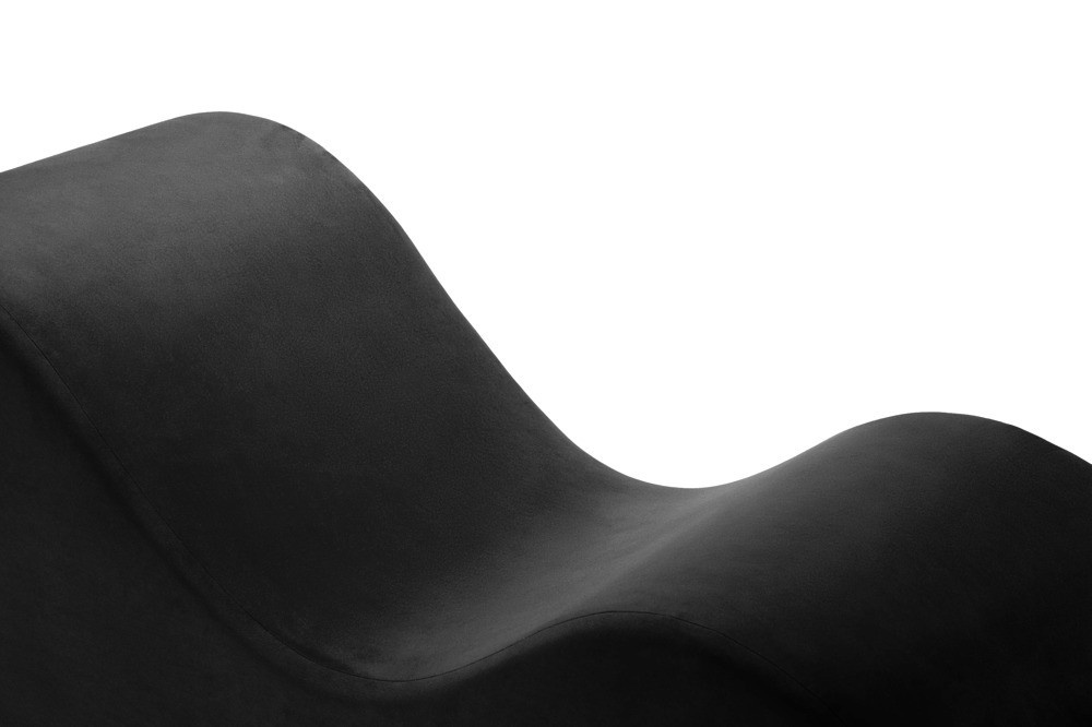 Liberator Esse Lounger Liebesmöbel in Schwarz mit verstellbarer Kopfstütze und ergonomischer Form - Bild 3