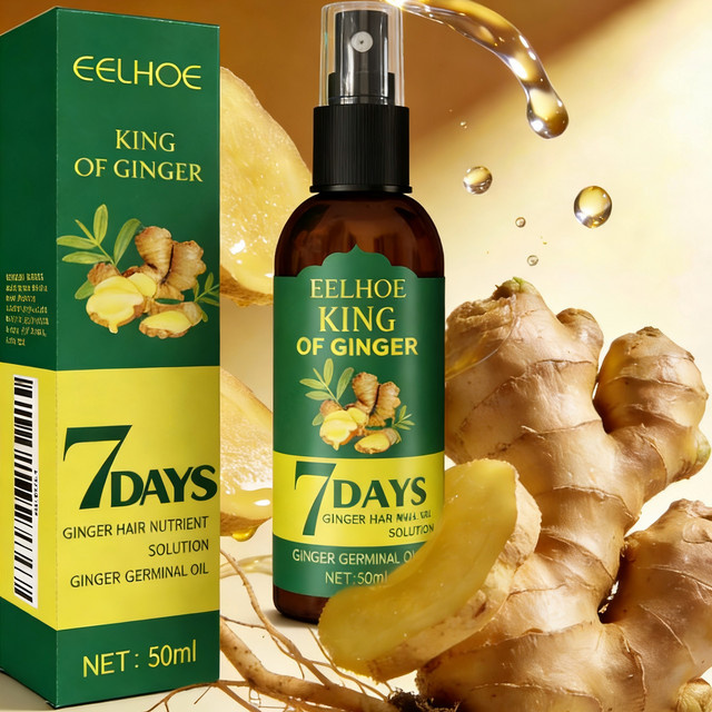 EELHOE Ingwer Haarwuchsspray, 50 ml, für strapaziertes Haar - Bild 1