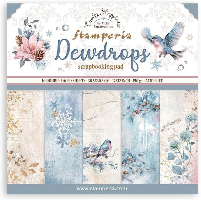 Stamperia Scrapbook-Block Dewdrops in Multicolor - Bild 1